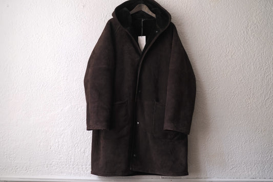 24SS COAT065 ムートンフードコート / HEUGN(ユーゲン)