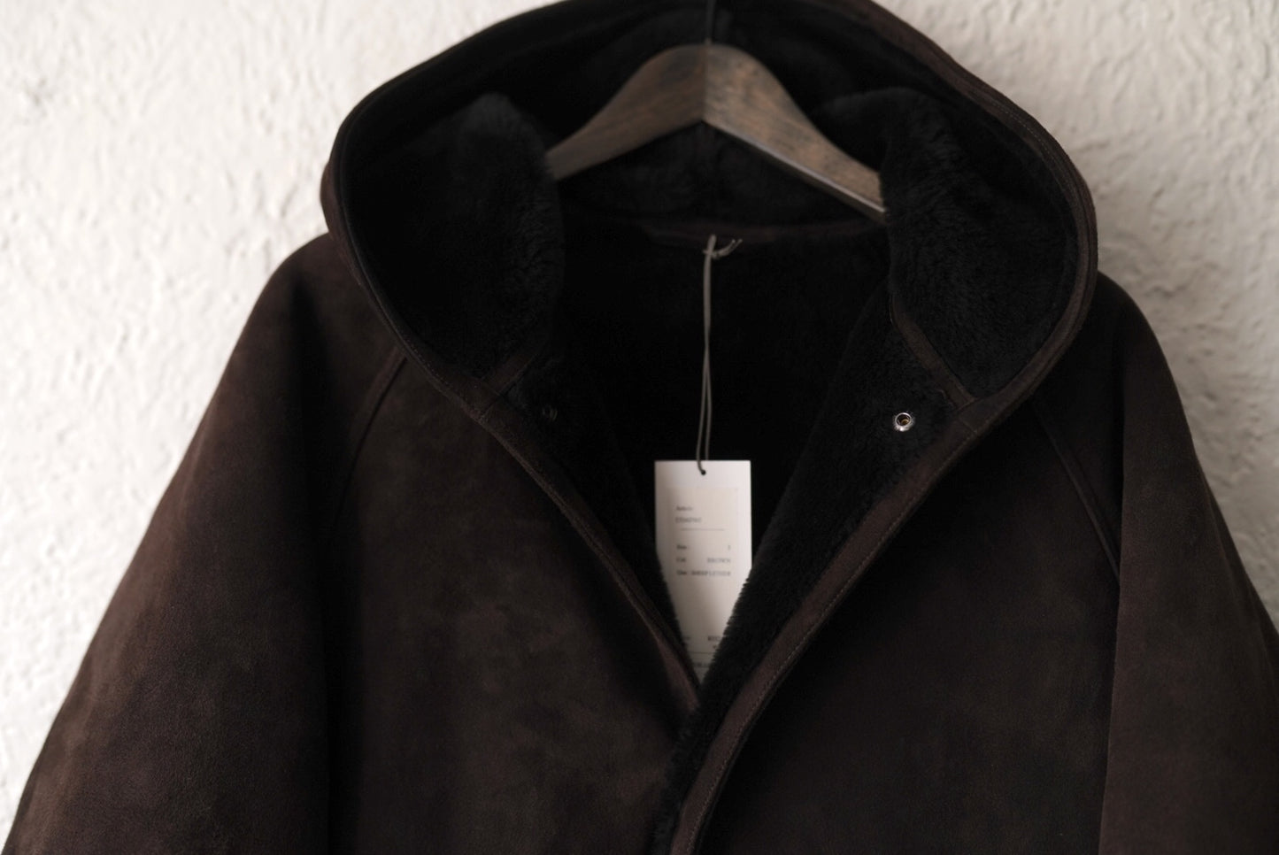 24SS COAT065 ムートンフードコート / HEUGN(ユーゲン)