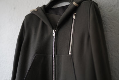 15AW Vicious Melton Coat ウールフードコート / Rick Owens(リックオウエンス)
