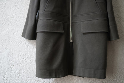 15AW Vicious Melton Coat ウールフードコート / Rick Owens(リックオウエンス)