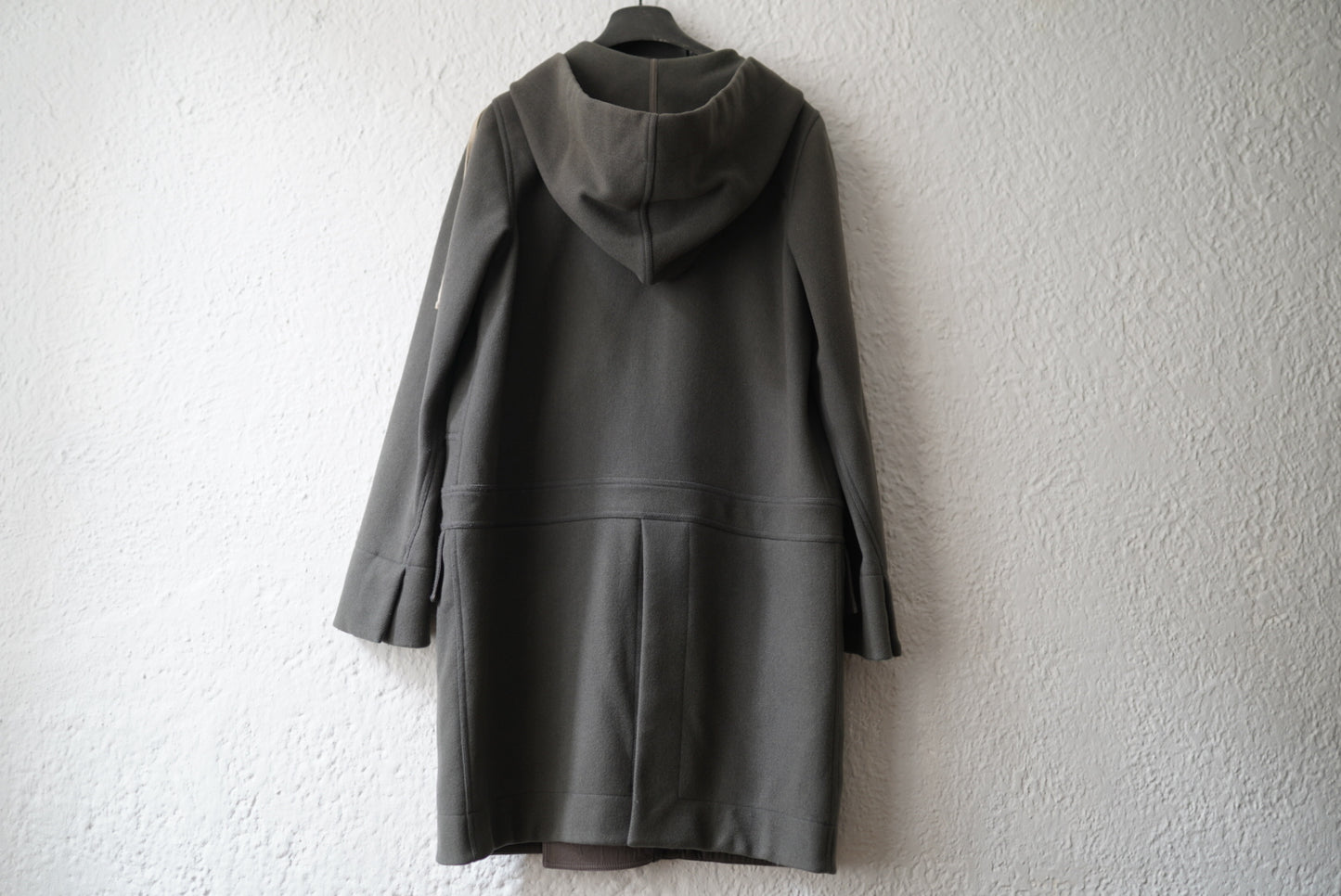 15AW Vicious Melton Coat ウールフードコート / Rick Owens(リックオウエンス)
