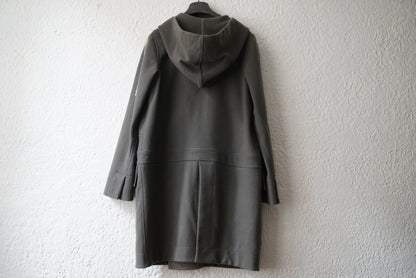 15AW Vicious Melton Coat ウールフードコート / Rick Owens(リックオウエンス)