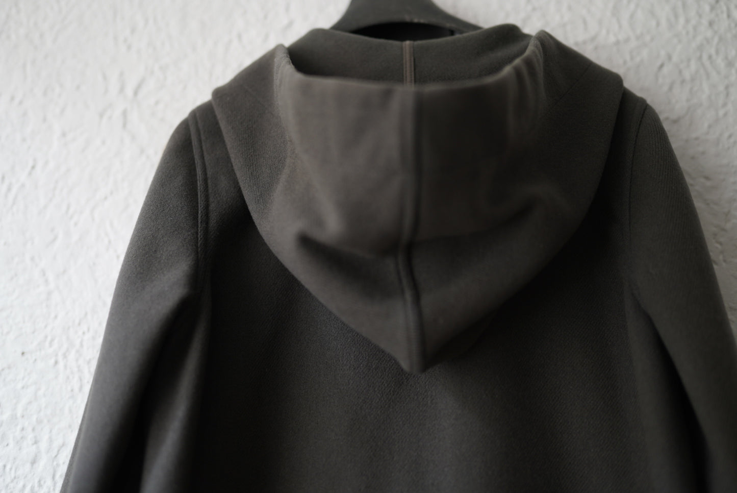 15AW Vicious Melton Coat ウールフードコート / Rick Owens(リックオウエンス)