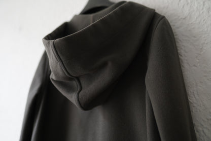 15AW Vicious Melton Coat ウールフードコート / Rick Owens(リックオウエンス)