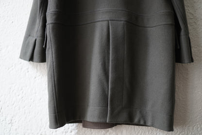 15AW Vicious Melton Coat ウールフードコート / Rick Owens(リックオウエンス)