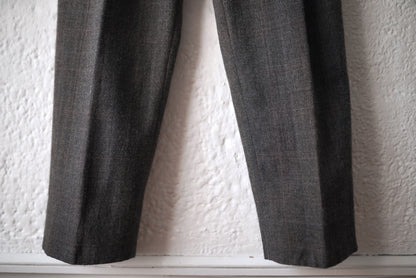 Leveney Trousers ウールチェックスラックスパンツ / ensou.(エンソウ)