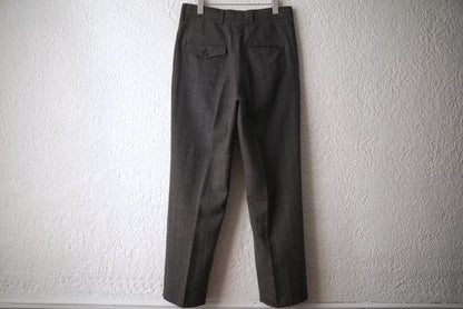 Leveney Trousers ウールチェックスラックスパンツ / ensou.(エンソウ)