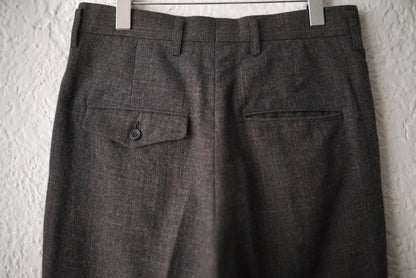 Leveney Trousers ウールチェックスラックスパンツ / ensou.(エンソウ)