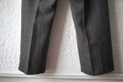 Leveney Trousers ウールチェックスラックスパンツ / ensou.(エンソウ)