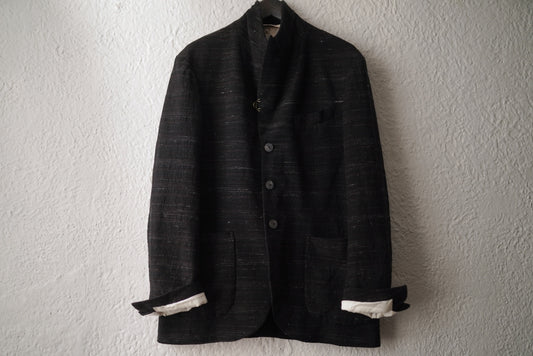 25SS JACKET015 PEAKED LAPEL SACK COAT サックコート ブレザージャケット / calmlence(カームレンス)