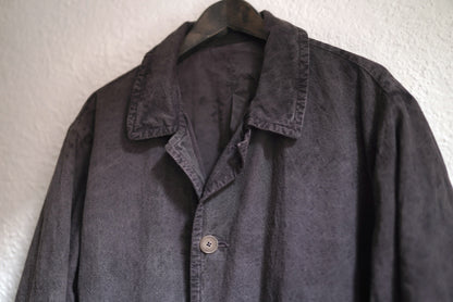 25SS BIG COAT ヴィンテージコットンリネンステンカラーコート / OLIVER CHURCH(オリバーチャーチ)