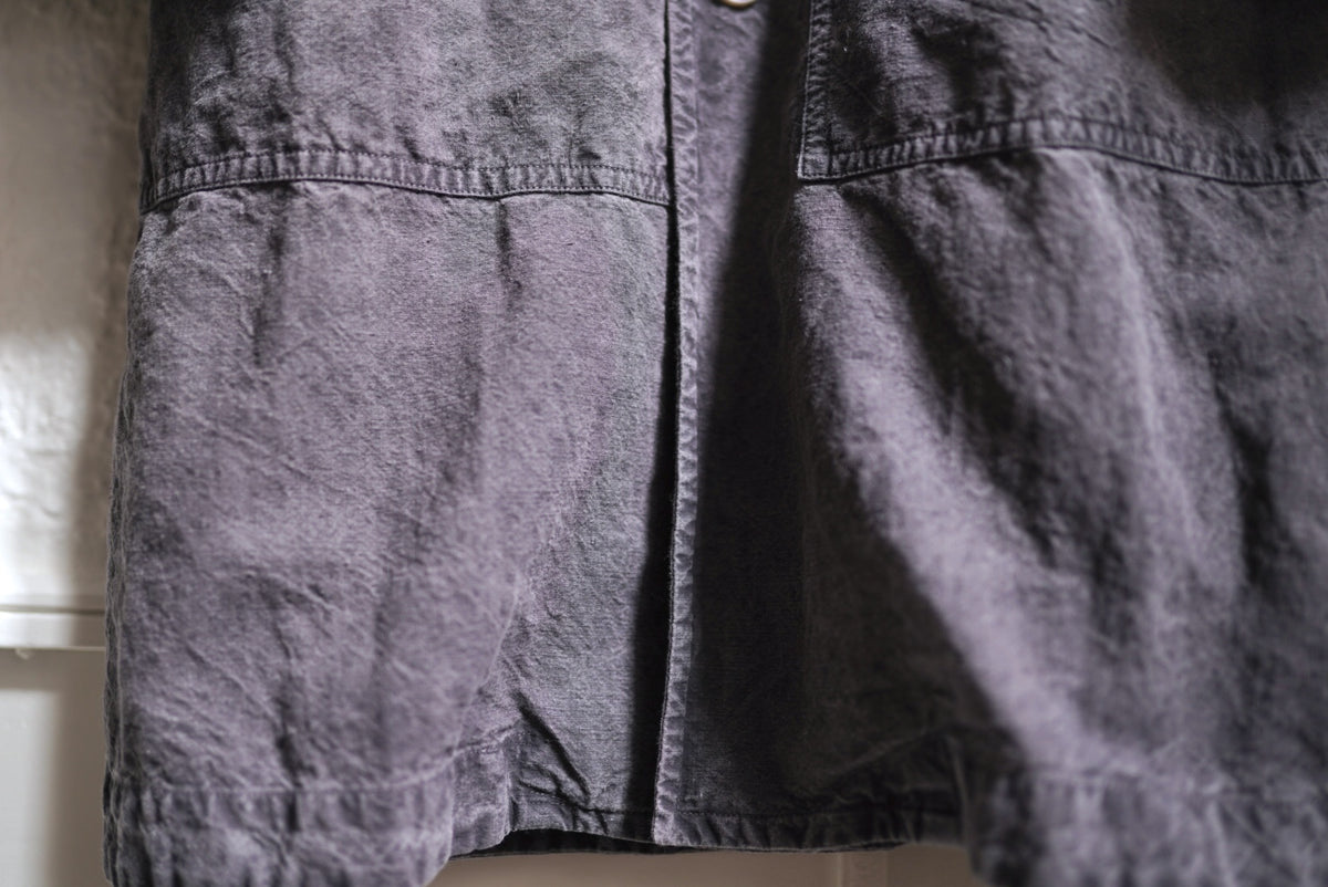 25SS BIG COAT ヴィンテージコットンリネンステンカラーコート / OLIVER CHURCH(オリバーチャーチ)