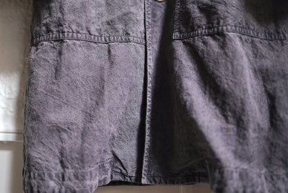 25SS BIG COAT ヴィンテージコットンリネンステンカラーコート / OLIVER CHURCH(オリバーチャーチ)