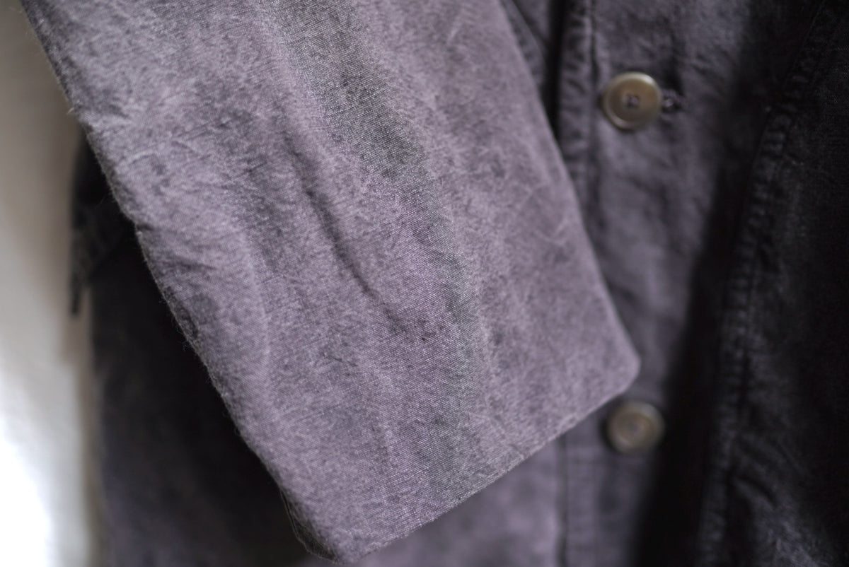 25SS BIG COAT ヴィンテージコットンリネンステンカラーコート / OLIVER CHURCH(オリバーチャーチ)