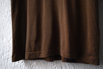 23SS WASHABLE SILK POCKET TEE シルクボーダー半袖Tシャツ / MAATEE&SONS(マーティーアンドサンズ)