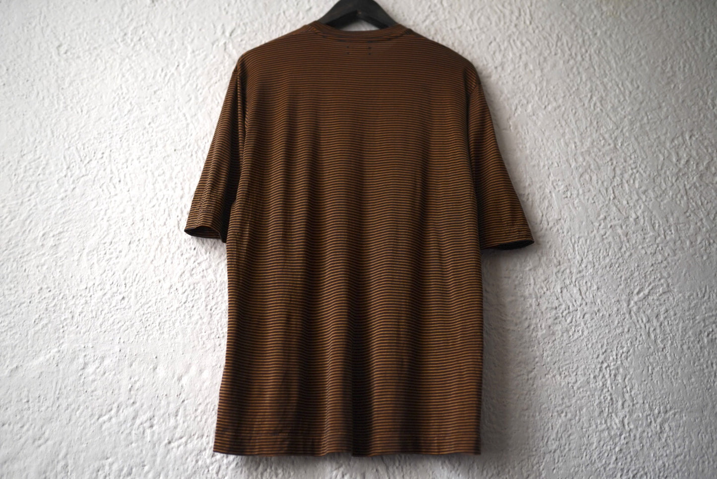 23SS WASHABLE SILK POCKET TEE シルクボーダー半袖Tシャツ / MAATEE&SONS(マーティーアンドサンズ)