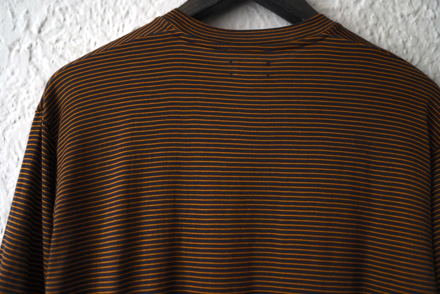 23SS WASHABLE SILK POCKET TEE シルクボーダー半袖Tシャツ / MAATEE&SONS(マーティーアンドサンズ)