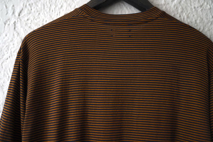 23SS WASHABLE SILK POCKET TEE シルクボーダー半袖Tシャツ / MAATEE&SONS(マーティーアンドサンズ)