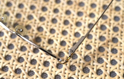 T628 Platinum Plated Glasses プラチナ張りメタルフレーム 眼鏡 アイウェア / TIFFANY LUNETTES(ティファニールネッツ)