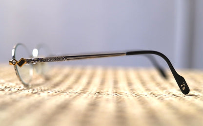 T628 Platinum Plated Glasses プラチナ張りメタルフレーム 眼鏡 アイウェア / TIFFANY LUNETTES(ティファニールネッツ)