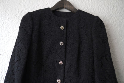14SS ビジュー装飾レースセットアップ ドレス / DOLCE&GABBANA(ドルチェ&ガッバーナ)