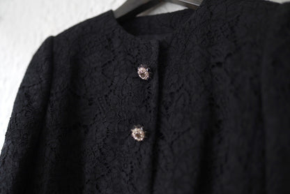 14SS ビジュー装飾レースセットアップ ドレス / DOLCE&GABBANA(ドルチェ&ガッバーナ)