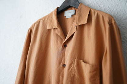 19SS WIDE OPEN COLLAR LS SHIRT 開襟シルクロングスリーブシャツ / YOKE(ヨーク)