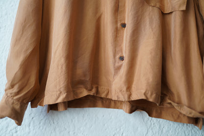 19SS WIDE OPEN COLLAR LS SHIRT 開襟シルクロングスリーブシャツ / YOKE(ヨーク)