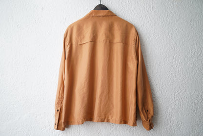 19SS WIDE OPEN COLLAR LS SHIRT 開襟シルクロングスリーブシャツ / YOKE(ヨーク)