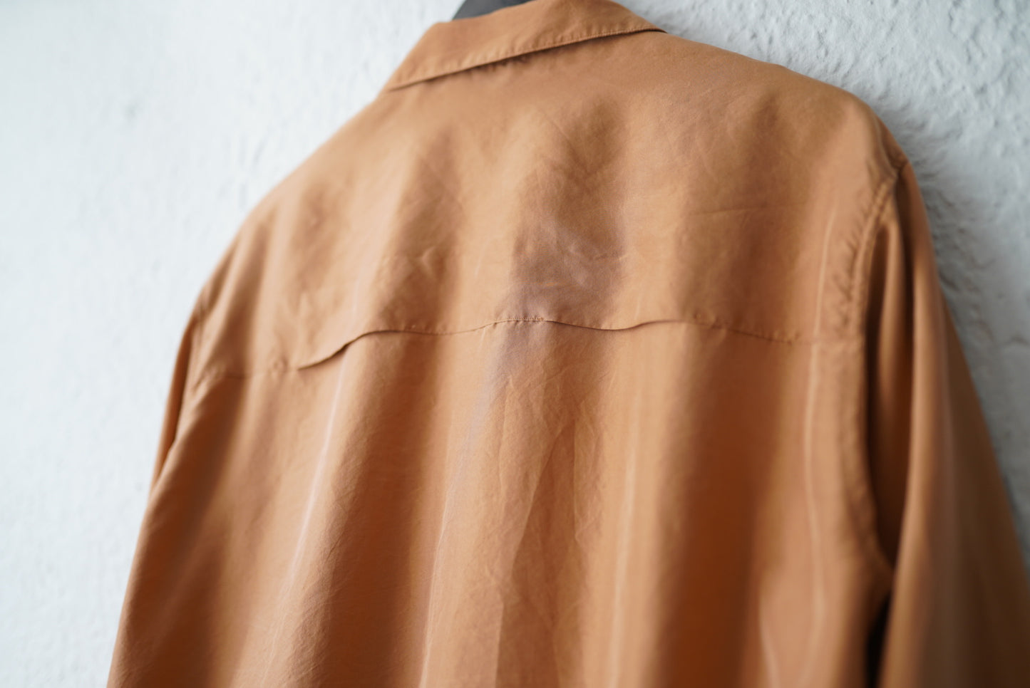 19SS WIDE OPEN COLLAR LS SHIRT 開襟シルクロングスリーブシャツ / YOKE(ヨーク)
