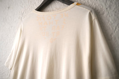 17SS AIDS-T エイズTシャツ オフホワイト×イエロー / Maison Margiela(メゾンマルジェラ)