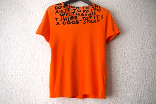 07SS AIDS-T エイズTシャツ オレンジ×ブラック / Maison Martin Margiela(メゾンマルタンマルジェラ)