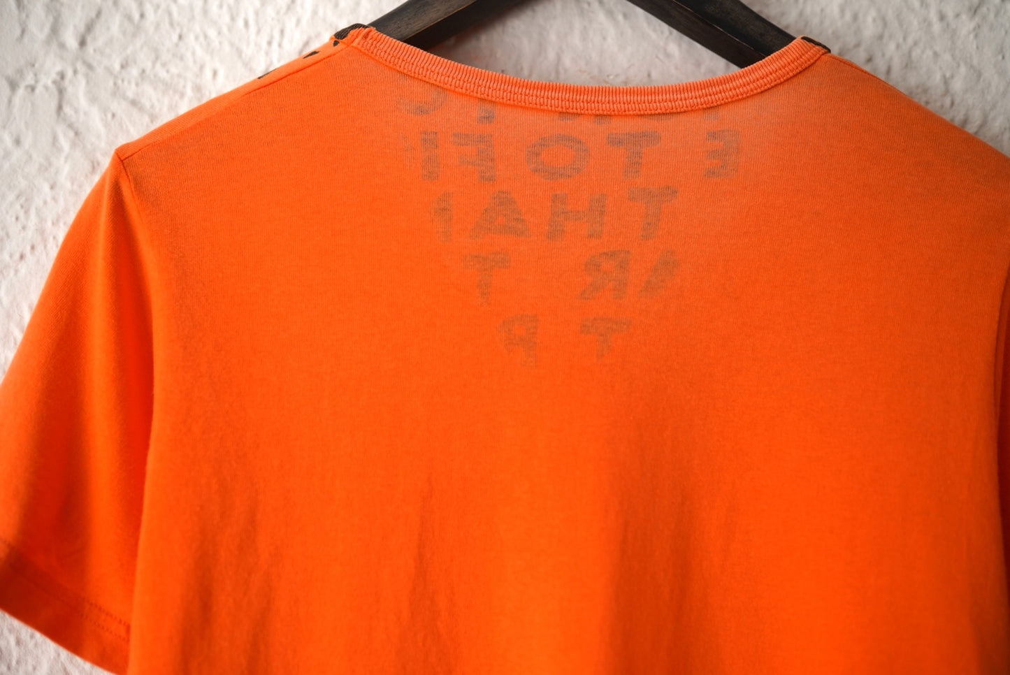07SS AIDS-T エイズTシャツ オレンジ×ブラック / Maison Martin Margiela(メゾンマルタンマルジェラ)