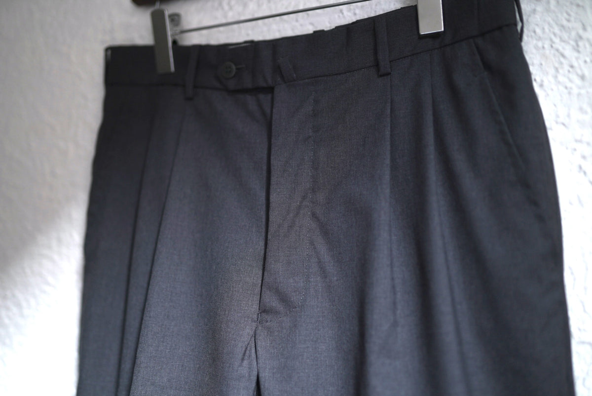 CANONICO Super120's Wool 2タックウールスラックスショーツ ショートパンツ / Q Retailor