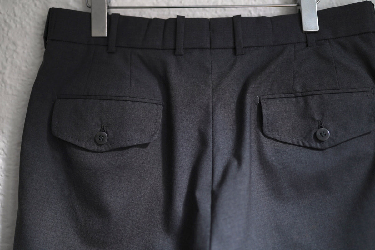 CANONICO Super120's Wool 2タックウールスラックスショーツ ショートパンツ / Q Retailor