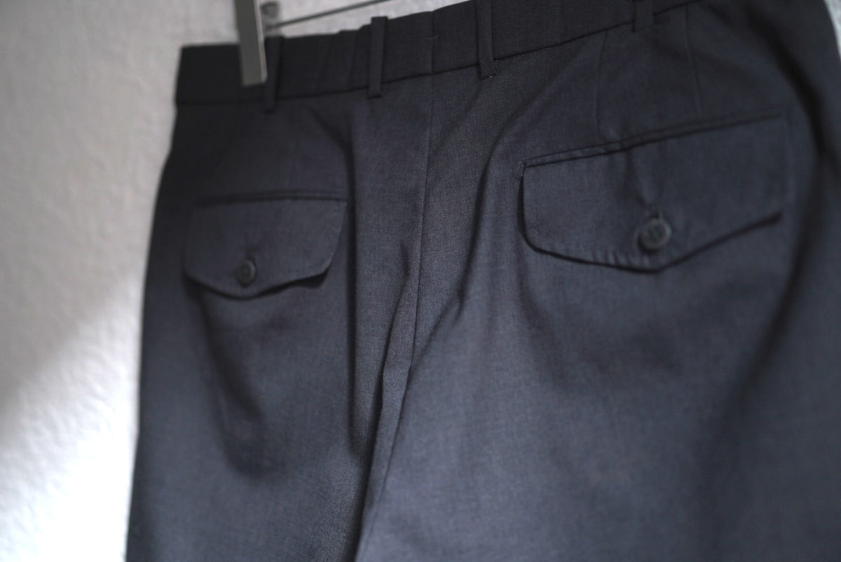 CANONICO Super120's Wool 2タックウールスラックスショーツ ショートパンツ / Q Retailor