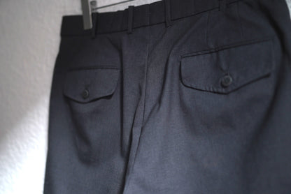 CANONICO Super120's Wool 2タックウールスラックスショーツ ショートパンツ / Q Retailor