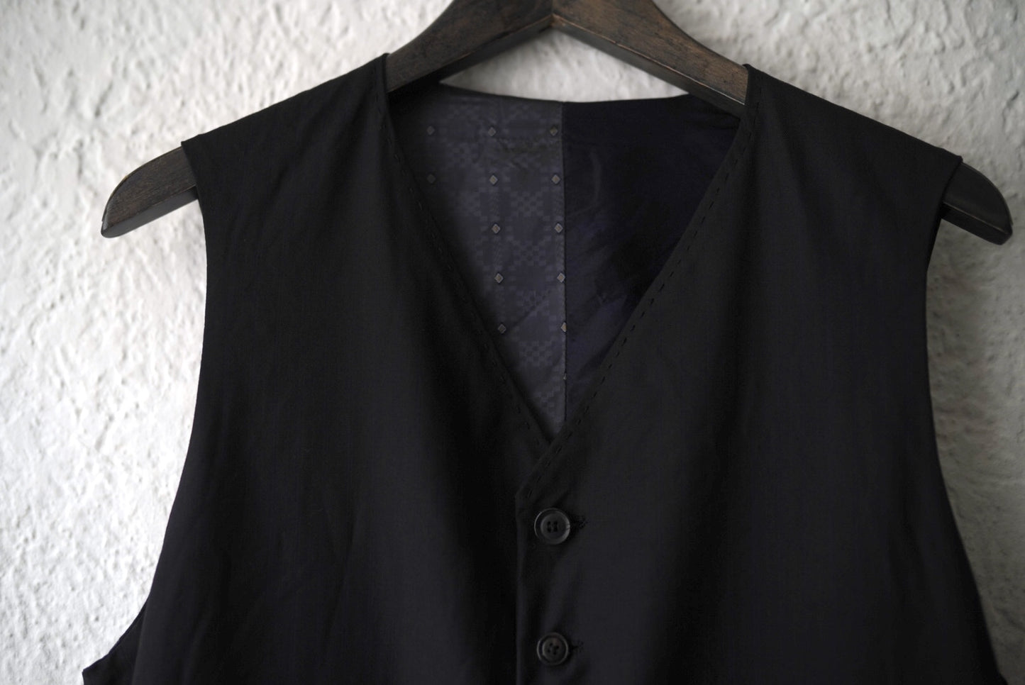 Piacenza Super140's Wool ウールチェックジレ ベスト / Geoffrey.B.Small(ジェフリービースモール)