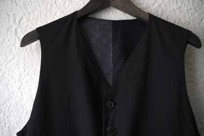 Piacenza Super140's Wool ウールチェックジレ ベスト / Geoffrey.B.Small(ジェフリービースモール)
