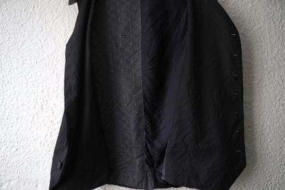 Piacenza Super140's Wool ウールチェックジレ ベスト / Geoffrey.B.Small(ジェフリービースモール)