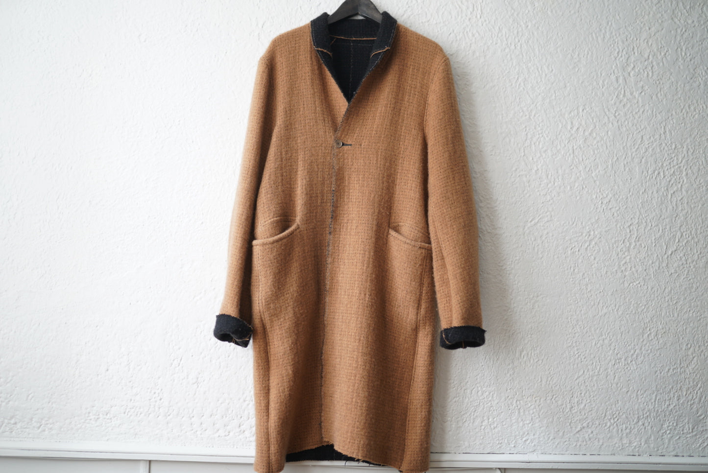 22AW “COIN” WORK BLAZER EXTRA LONG モンゴリアンカシミヤコート / taichi murakami(タイチムラカミ)