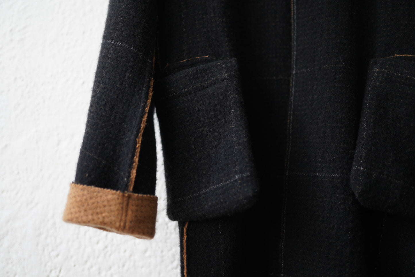 22AW “COIN” WORK BLAZER EXTRA LONG モンゴリアンカシミヤコート / taichi murakami(タイチムラカミ)
