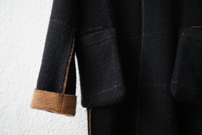 22AW “COIN” WORK BLAZER EXTRA LONG モンゴリアンカシミヤコート / taichi murakami(タイチムラカミ)