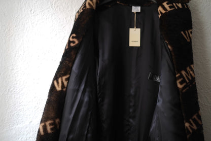 20AW EXTRA SOFT SHEARLING COAT 総柄シェアリングムートンコート / VETEMENTS(ヴェトモン)