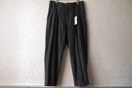 23AW コットンシルクツイルトラウザーズパンツ / calmlence(カームレンス)