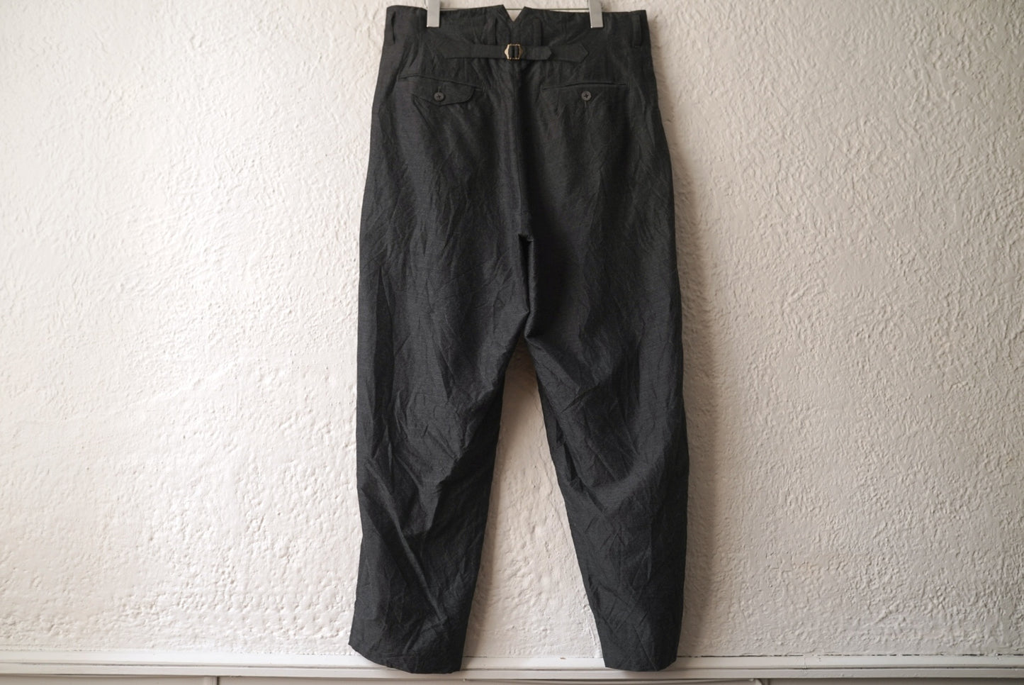 23AW コットンシルクツイルトラウザーズパンツ / calmlence(カームレンス)