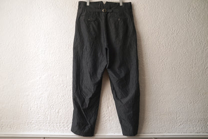 23AW コットンシルクツイルトラウザーズパンツ / calmlence(カームレンス)