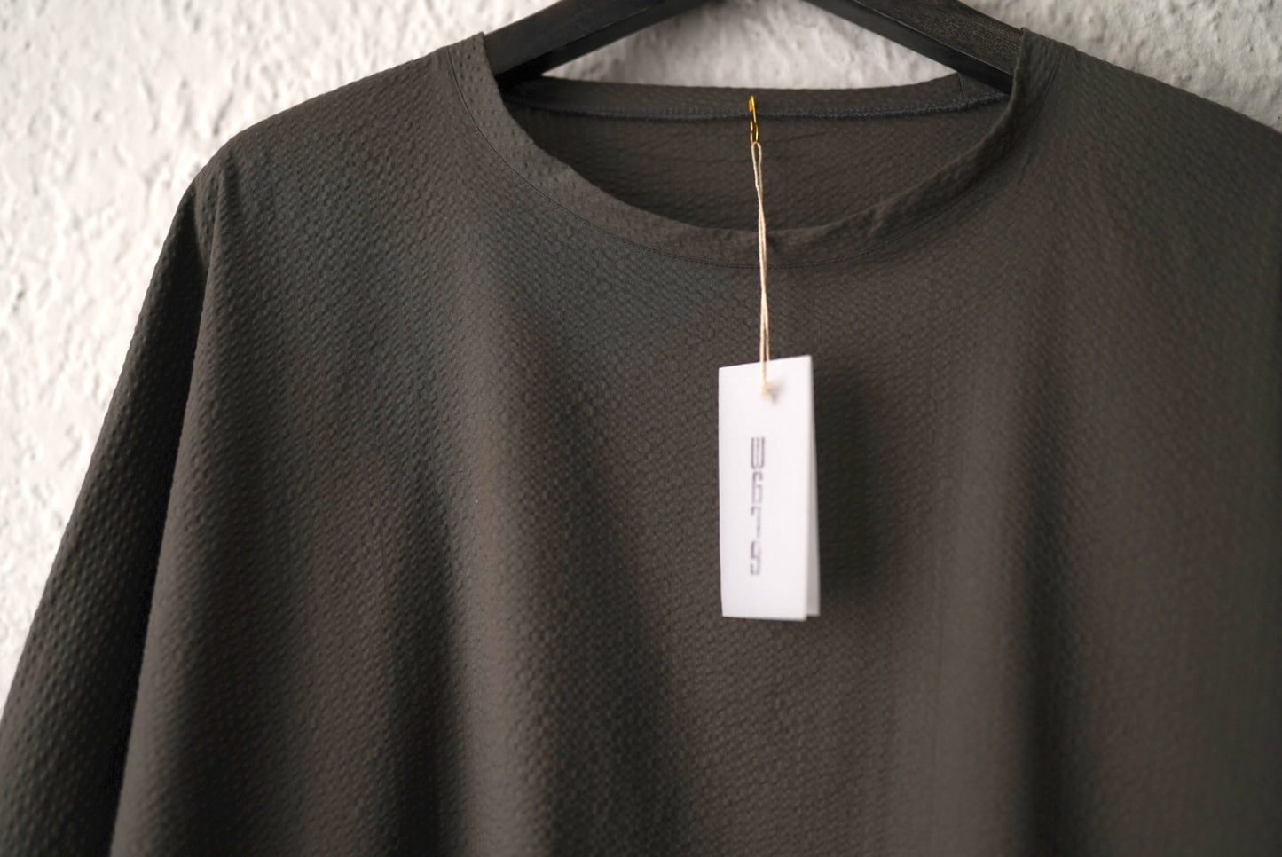 24SS シアサッカードルマンスリーブカットソー / ware(ウェアー)
