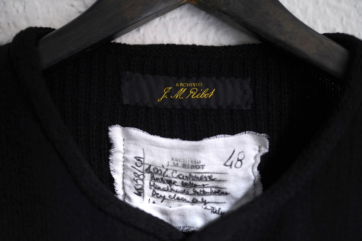 25AW KU58/CA カシミヤニットカーディガンセーター / ARCHIVIO J.M.Ribot(アルキヴィオ J.M.リボット)