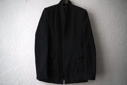 16AW INVERTED COLLAR BLAZER オーバーロックテーラードジャケット / LEOPOLD BOSSERTレオポルドボザート)